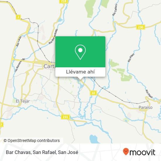 Mapa de Bar Chavas, San Rafael