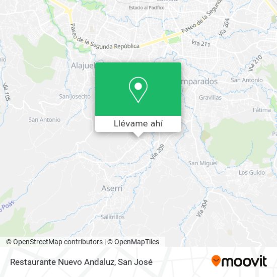Mapa de Restaurante Nuevo Andaluz