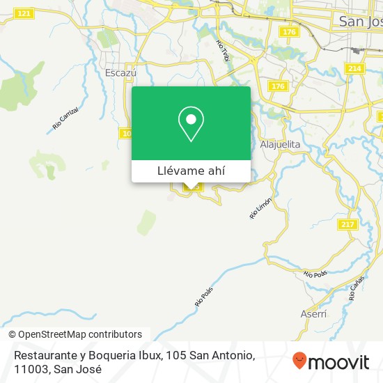 Mapa de Restaurante y Boqueria Ibux, 105 San Antonio, 11003