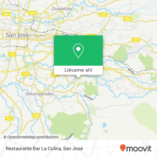 Mapa de Restaurante Bar La Colina, Ruta 210 Tirrases, 11804