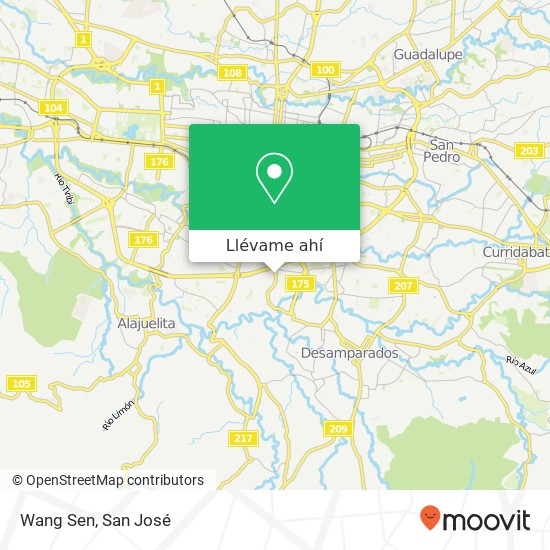 Mapa de Wang Sen, 213 San Sebastian, San José, 10111