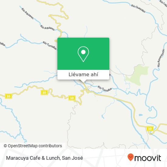 Mapa de Maracuya Cafe & Lunch, Calle 2 Turrialba, 30501