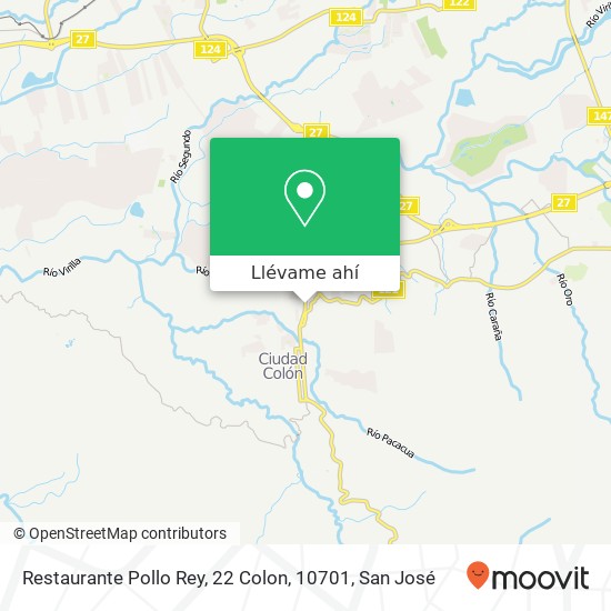 Mapa de Restaurante Pollo Rey, 22 Colon, 10701