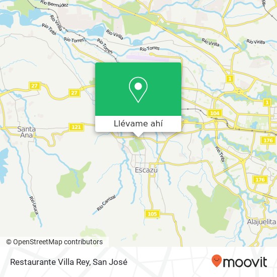 Mapa de Restaurante Villa Rey, 121 San Rafael, 10203