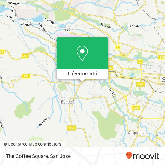 Mapa de The Coffee Square, 105 San Rafael, 10203
