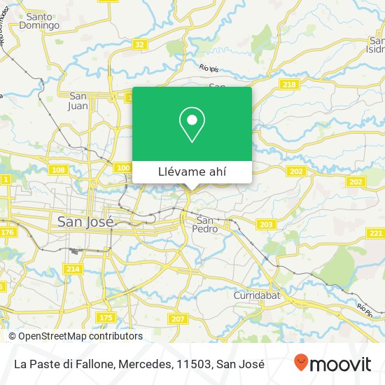 Mapa de La Paste di Fallone, Mercedes, 11503