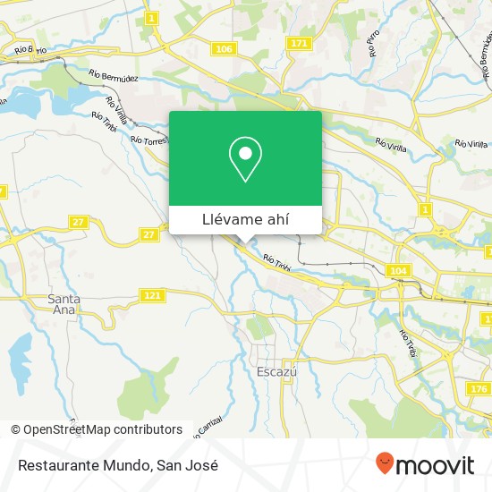 Mapa de Restaurante Mundo, San Rafael, 10203