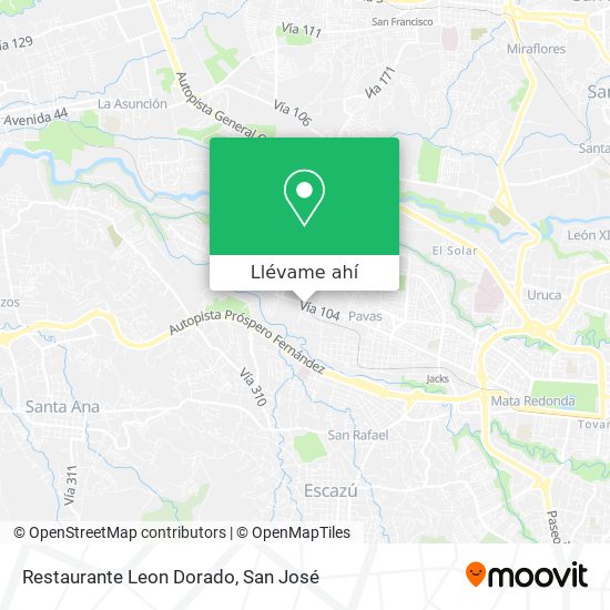 Mapa de Restaurante Leon Dorado