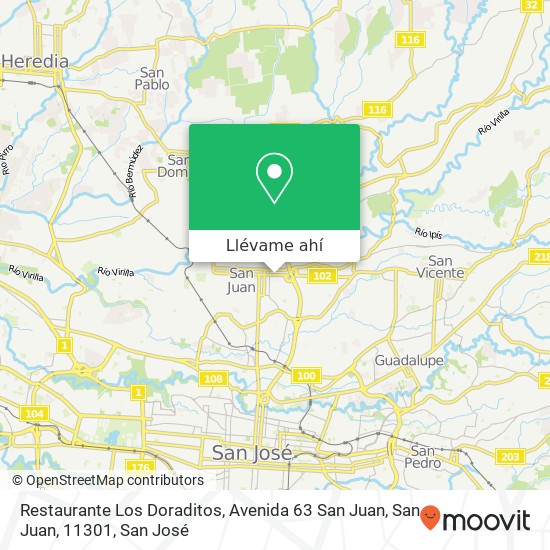 Mapa de Restaurante Los Doraditos, Avenida 63 San Juan, San Juan, 11301