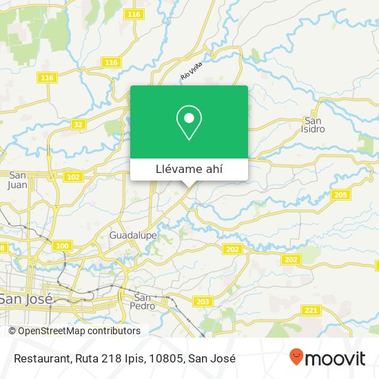 Mapa de Restaurant, Ruta 218 Ipis, 10805
