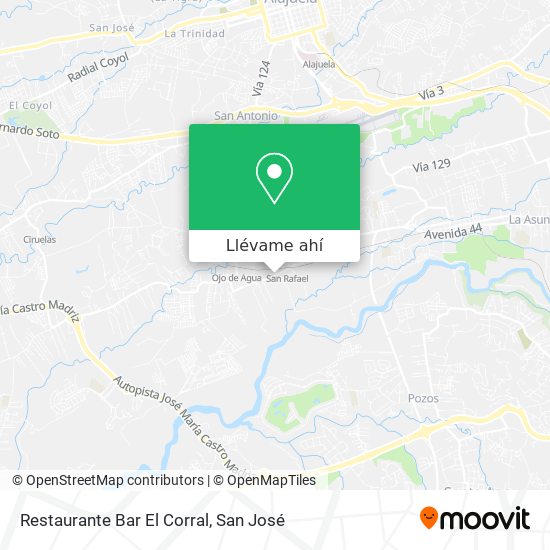 Mapa de Restaurante Bar El Corral