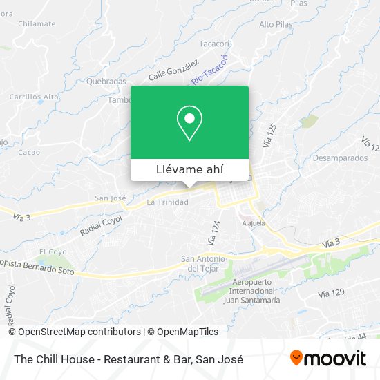 Mapa de The Chill House - Restaurant & Bar