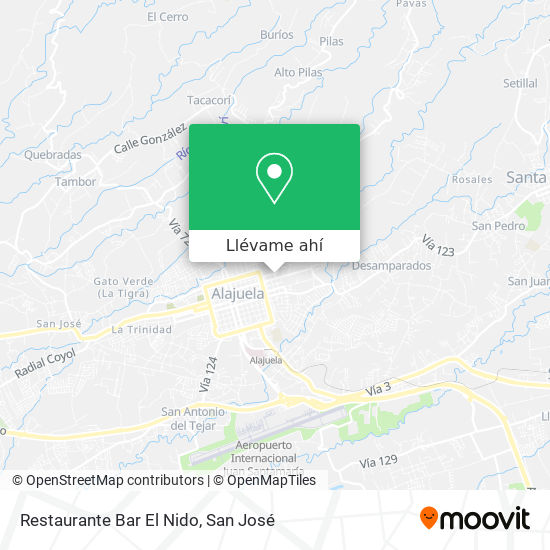 Mapa de Restaurante Bar El Nido