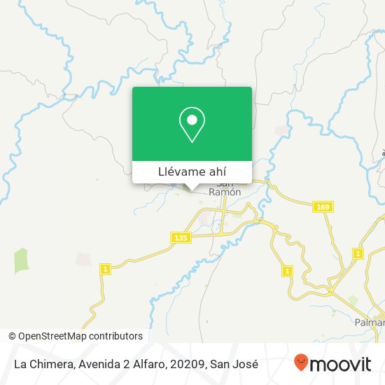 Mapa de La Chimera, Avenida 2 Alfaro, 20209