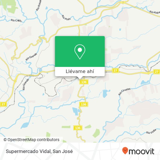 Mapa de Supermercado Vidal