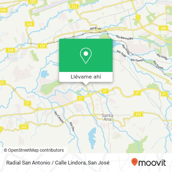 Mapa de Radial San Antonio / Calle Lindora