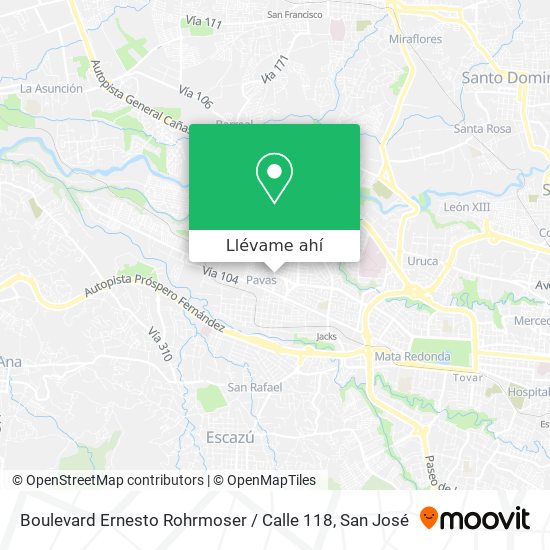 Mapa de Boulevard Ernesto Rohrmoser / Calle 118
