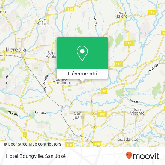 Mapa de Hotel Boungville