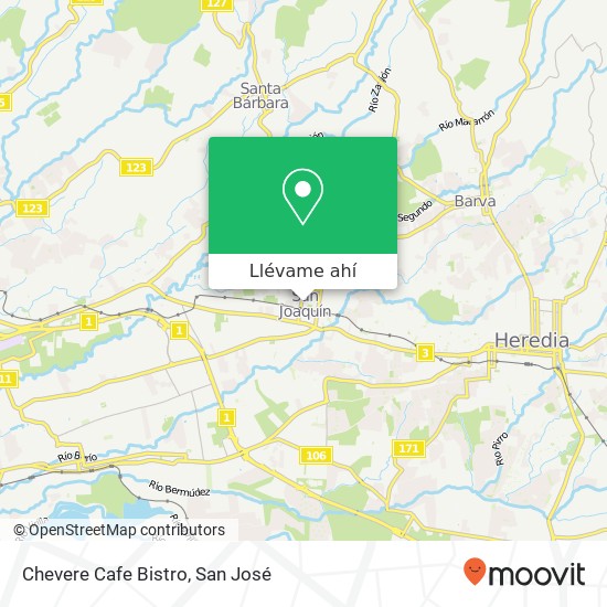 Mapa de Chevere Cafe Bistro