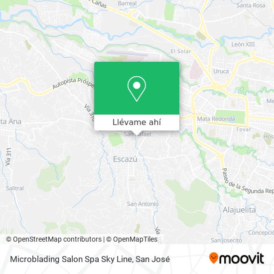 Mapa de Microblading Salon Spa Sky Line