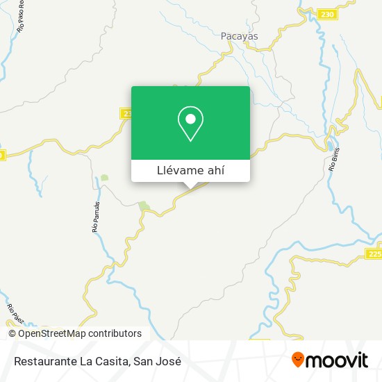 Mapa de Restaurante La Casita