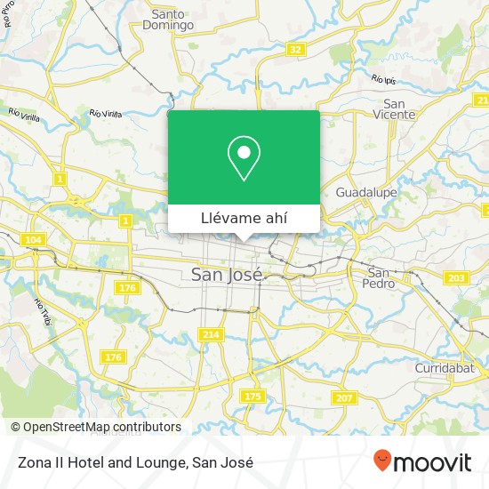 Mapa de Zona II Hotel and Lounge