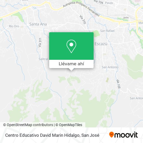 Mapa de Centro Educativo David Marin Hidalgo