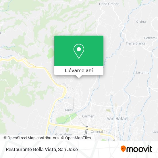 Mapa de Restaurante Bella Vista