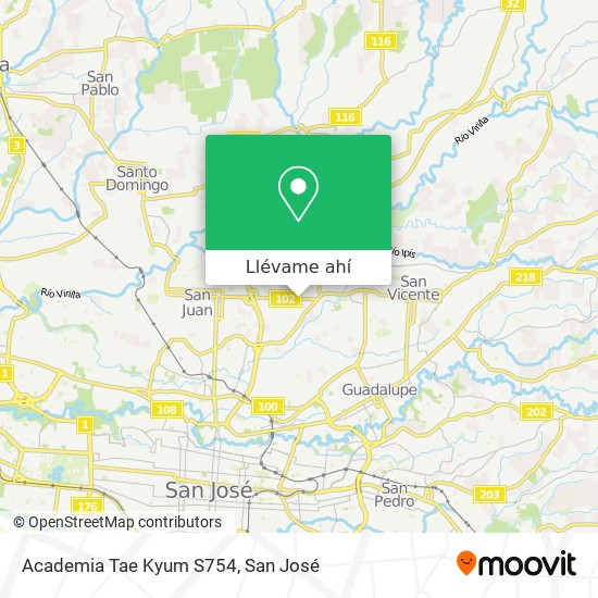 Mapa de Academia Tae Kyum S754