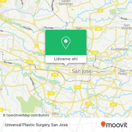 Mapa de Universal Plastic Surgery
