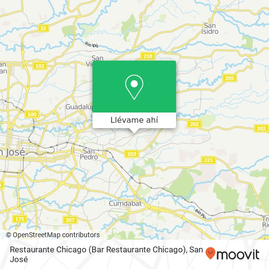 Mapa de Restaurante Chicago (Bar Restaurante Chicago)