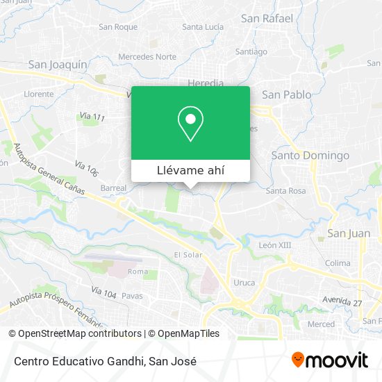 Mapa de Centro Educativo Gandhi