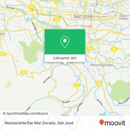 Mapa de Restaurante Bar Mar Dorado