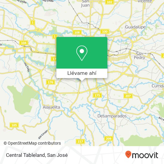 Mapa de Central Tableland