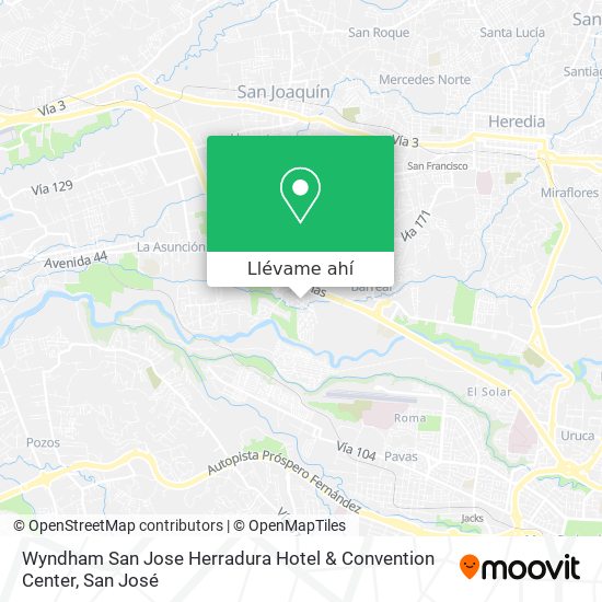 Mapa de Wyndham San Jose Herradura Hotel & Convention Center