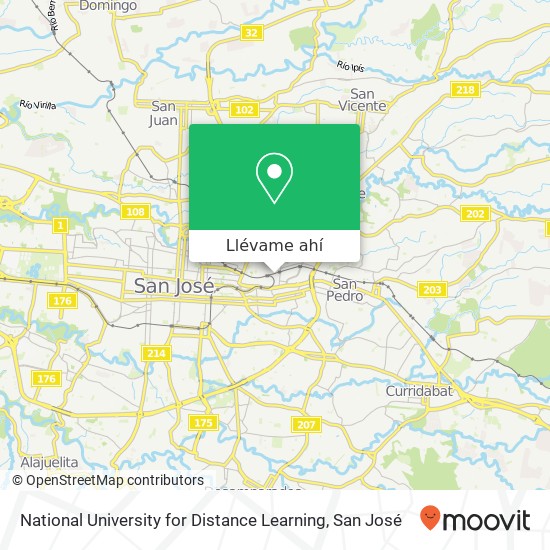 Mapa de National University for Distance Learning