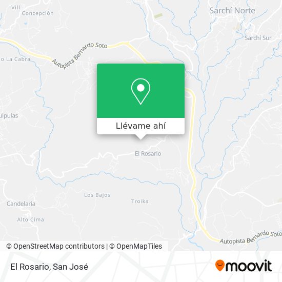Mapa de El Rosario