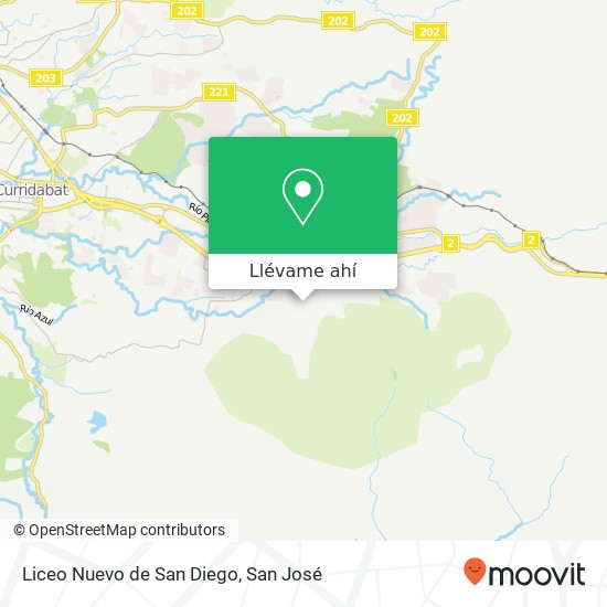 Mapa de Liceo Nuevo de San Diego