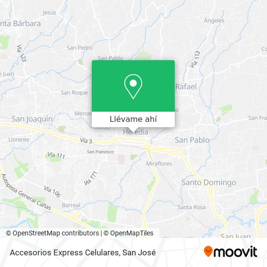 Mapa de Accesorios Express Celulares