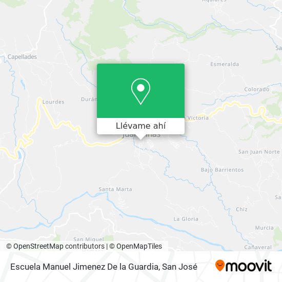 Mapa de Escuela Manuel Jimenez De la Guardia