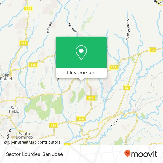 Mapa de Sector Lourdes