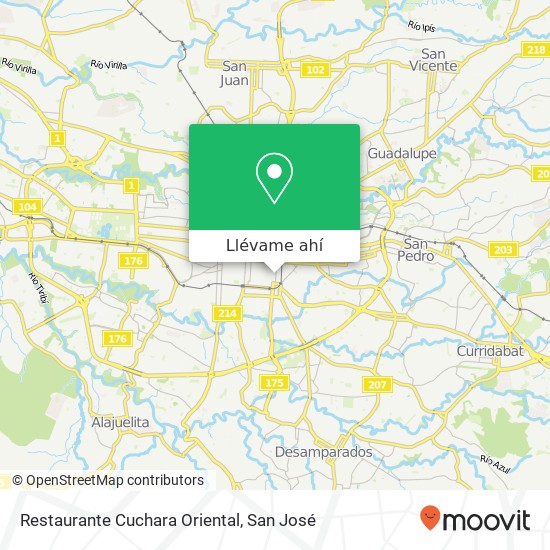 Mapa de Restaurante Cuchara Oriental