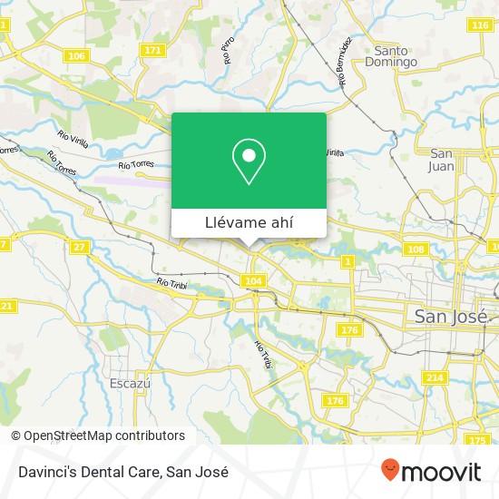 Mapa de Davinci's Dental Care