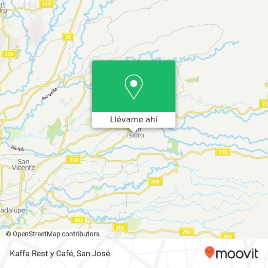 Mapa de Kaffa Rest y Café