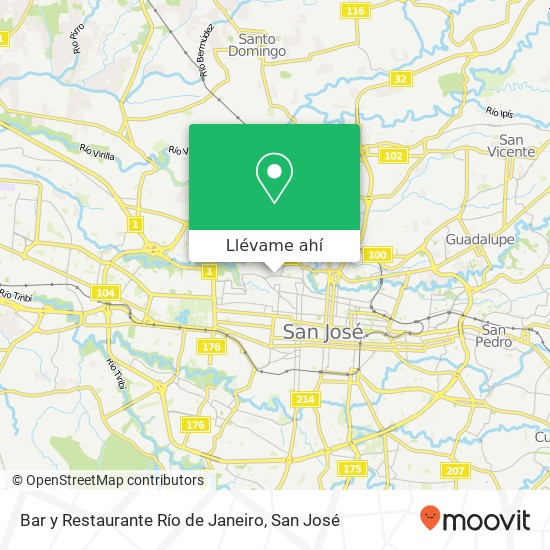 Mapa de Bar y Restaurante Río de Janeiro