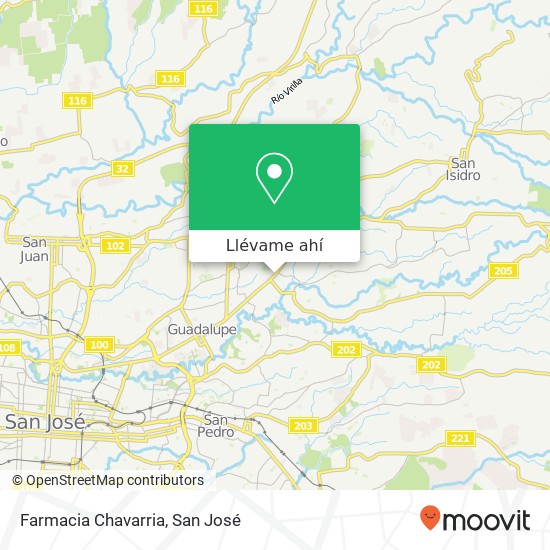 Mapa de Farmacia Chavarria