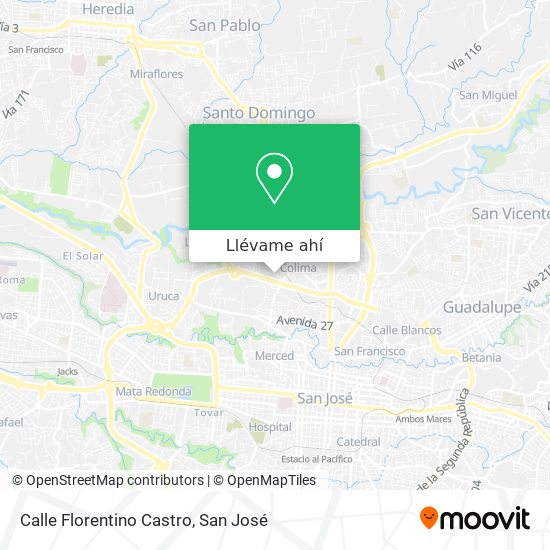 Mapa de Calle Florentino Castro