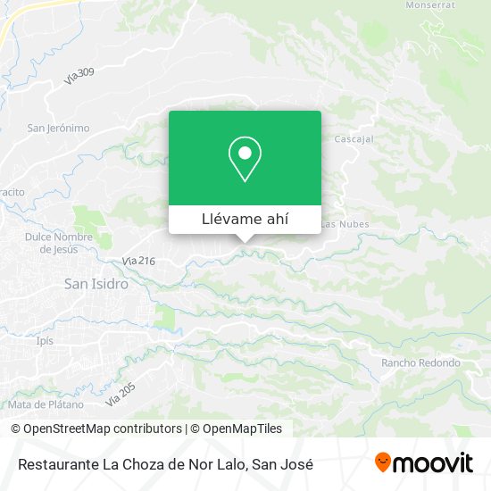 Mapa de Restaurante La Choza de Nor Lalo