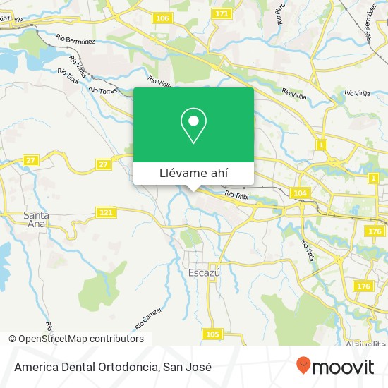 Mapa de America Dental Ortodoncia