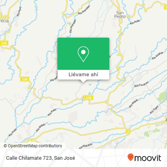 Mapa de Calle Chilamate 723